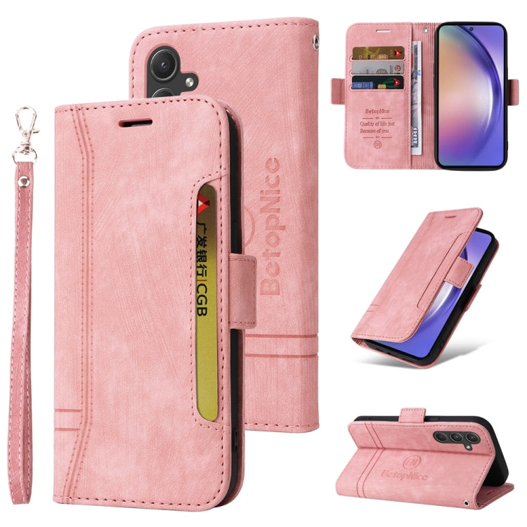 BETOPNICE Dual-side Buckle Leather Phone Case, For Samsung Galaxy M14 5G / F14 5G / 4G, For Samsung Galaxy A55, For Samsung Galaxy A35 5G, For Samsung Galaxy S24 Ultra, For Samsung Galaxy S24+, For Samsung Galaxy S24, For Samsung Galaxy A15������������...