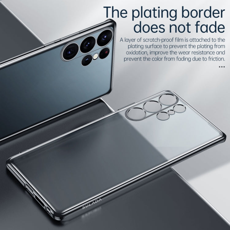SULADA Electroplating Frosted TPU Phone Case, For Samsung Galaxy S23 Ultra 5G, For Samsung Galaxy S23 5G