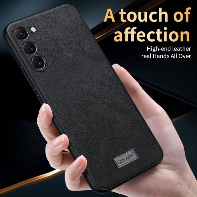 SULADA Shockproof TPU Hybrid Handmade Leather Phone Case