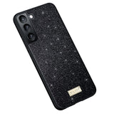 SULADA Glittery TPU Hybrid Handmade Leather Phone Case, For Samsung Galaxy S25 5G, For Samsung Galaxy S25+ 5G, For Samsung Galaxy S25 Ultra 5G, For Samsung Galaxy S24 Ultra 5G, For Samsung Galaxy S24+ 5G, For Samsung Galaxy S24 5G����������������������...