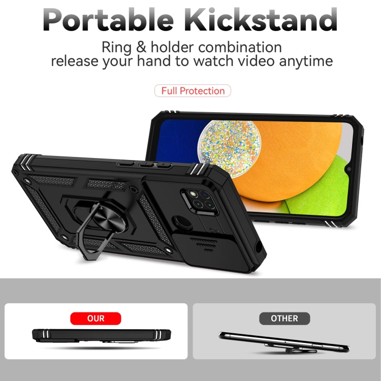 Sliding Camshield Holder Phone Case, For Samsung Galaxy A03, For Samsung Galaxy A03 166mm, For Samsung Galaxy A02s / A03s 164mm, For Samsung Galaxy A02s / A03s 165mm, For Samsung Galaxy A32 4G, For Samsung Galaxy A32 5G