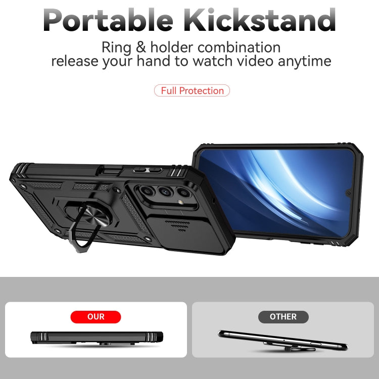 Sliding Camshield Holder Phone Case, For Samsung Galaxy A24, For Samsung Galaxy A34 5G, For Samsung Galaxy A04, For Samsung Galaxy Z Fold4, For Samsung Galaxy Z Flip4, For Samsung Galaxy M33