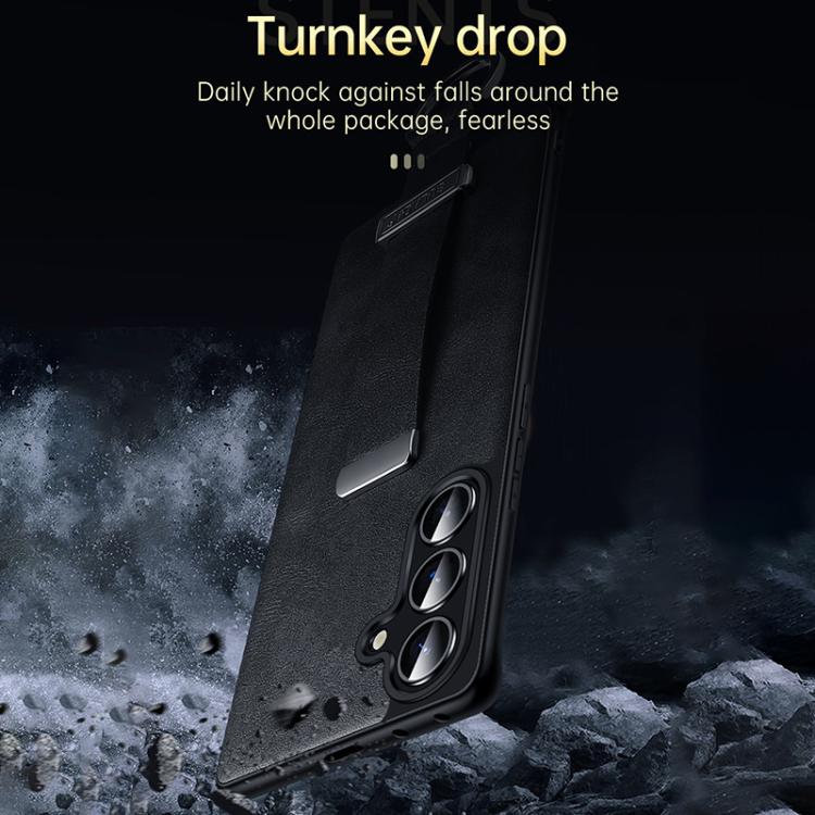 SULADA PC Hybrid Leather Texture Skin Feel Shockproof Phone Case