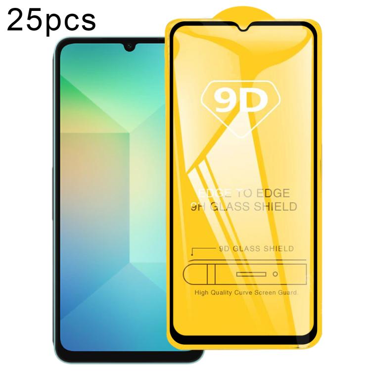 25pcs 9D Full Glue Screen Tempered Glass Film