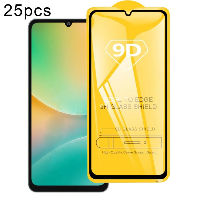 25pcs 9D Full Glue Screen Tempered Glass Film