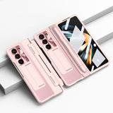 Integrated Full Coverage Pen Slot Folding Phone Case with Stylus
