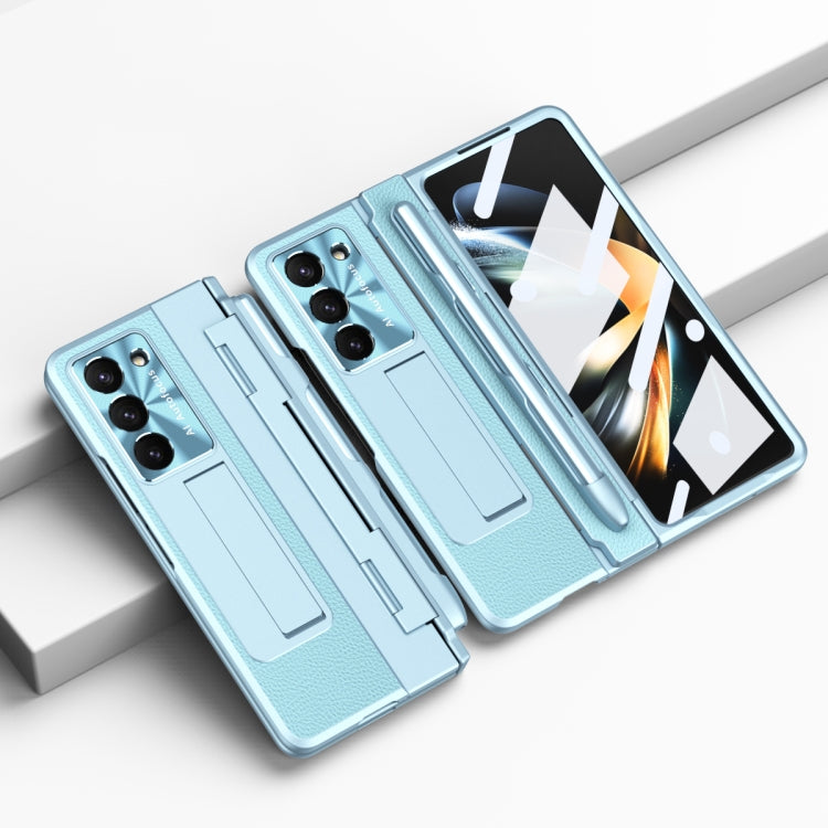 Integrated Full Coverage Pen Slot Folding Phone Case with Stylus