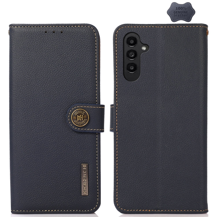 KHAZNEH Custer Genuine Leather RFID Phone Case