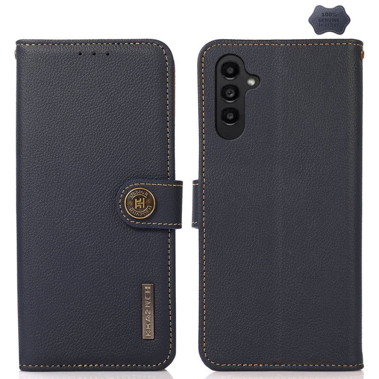 KHAZNEH Custer Genuine Leather RFID Phone Case