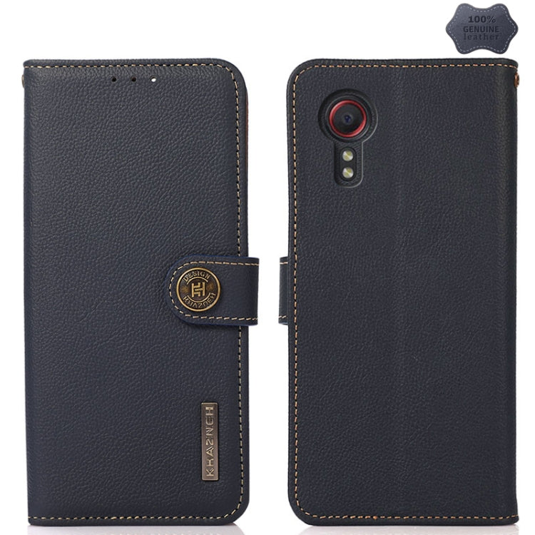 KHAZNEH Custer Genuine Leather RFID Phone Case