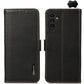 KHAZNEH Side-Magnetic Litchi Genuine Leather RFID Phone Case