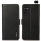KHAZNEH Side-Magnetic Litchi Genuine Leather RFID Phone Case