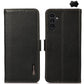 KHAZNEH Side-Magnetic Litchi Genuine Leather RFID Phone Case