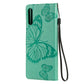 3D Butterflies Embossing Pattern Horizontal Flip Leather Case with Holder & Card Slot & Wallet
