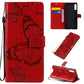 3D Butterflies Embossing Pattern Horizontal Flip Leather Case with Holder & Card Slot & Wallet