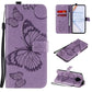 3D Butterflies Embossing Pattern Horizontal Flip Leather Case with Holder & Card Slot & Wallet