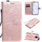 3D Butterflies Embossing Pattern Horizontal Flip Leather Case with Holder & Card Slot & Wallet