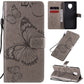 3D Butterflies Embossing Pattern Horizontal Flip Leather Case with Holder & Card Slot & Wallet