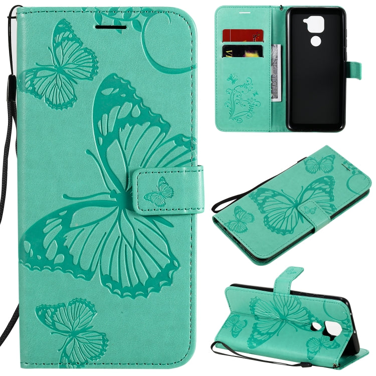 3D Butterflies Embossing Pattern Horizontal Flip Leather Case with Holder & Card Slot & Wallet