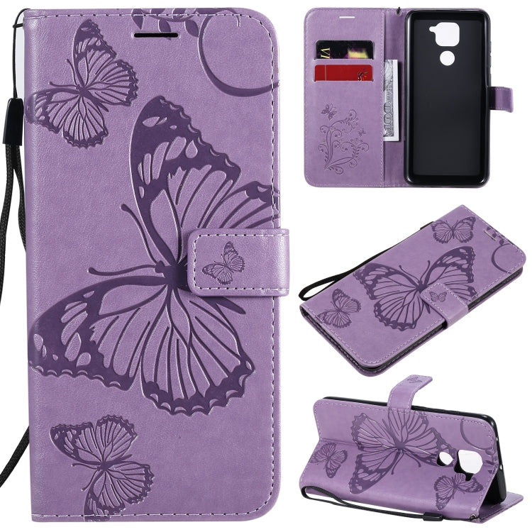 3D Butterflies Embossing Pattern Horizontal Flip Leather Case with Holder & Card Slot & Wallet