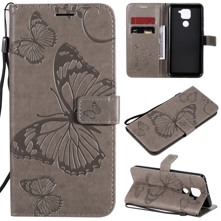 3D Butterflies Embossing Pattern Horizontal Flip Leather Case with Holder & Card Slot & Wallet