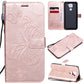 3D Butterflies Embossing Pattern Horizontal Flip Leather Case with Holder & Card Slot & Wallet