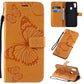 3D Butterflies Embossing Pattern Horizontal Flip Leather Case with Holder & Card Slot & Wallet
