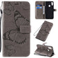 3D Butterflies Embossing Pattern Horizontal Flip Leather Case with Holder & Card Slot & Wallet