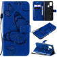 3D Butterflies Embossing Pattern Horizontal Flip Leather Case with Holder & Card Slot & Wallet