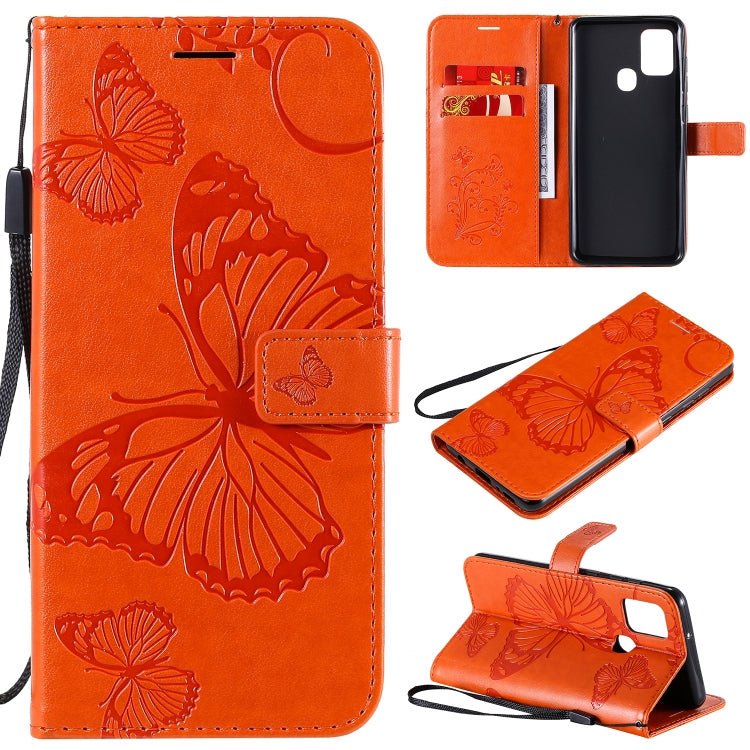 3D Butterflies Embossing Pattern Horizontal Flip Leather Case with Holder & Card Slot & Wallet