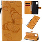 3D Butterflies Embossing Pattern Horizontal Flip Leather Case with Holder & Card Slot & Wallet