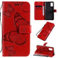 3D Butterflies Embossing Pattern Horizontal Flip Leather Case with Holder & Card Slot & Wallet