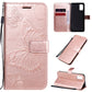 3D Butterflies Embossing Pattern Horizontal Flip Leather Case with Holder & Card Slot & Wallet