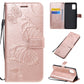 3D Butterflies Embossing Pattern Horizontal Flip Leather Case with Holder & Card Slot & Wallet