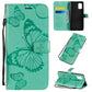 3D Butterflies Embossing Pattern Horizontal Flip Leather Case with Holder & Card Slot & Wallet