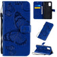 3D Butterflies Embossing Pattern Horizontal Flip Leather Case with Holder & Card Slot & Wallet