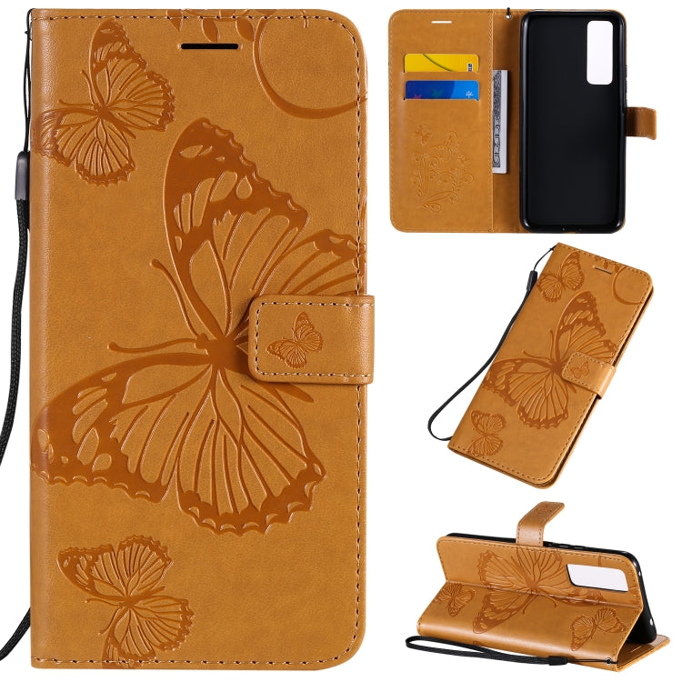 3D Butterflies Embossing Pattern Horizontal Flip Leather Case with Holder & Card Slot & Wallet