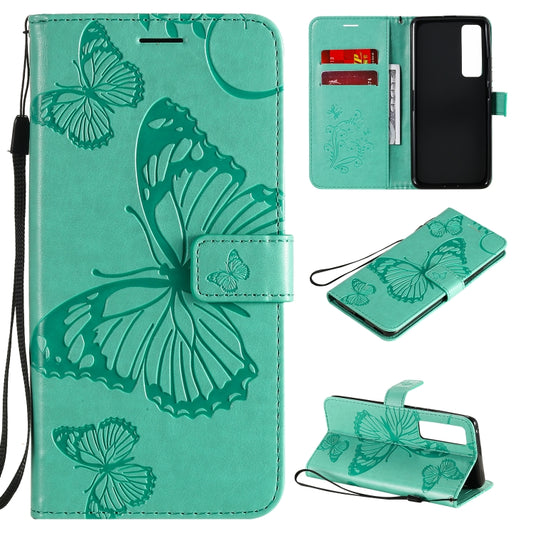 3D Butterflies Embossing Pattern Horizontal Flip Leather Case with Holder & Card Slot & Wallet