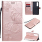 3D Butterflies Embossing Pattern Horizontal Flip Leather Case with Holder & Card Slot & Wallet