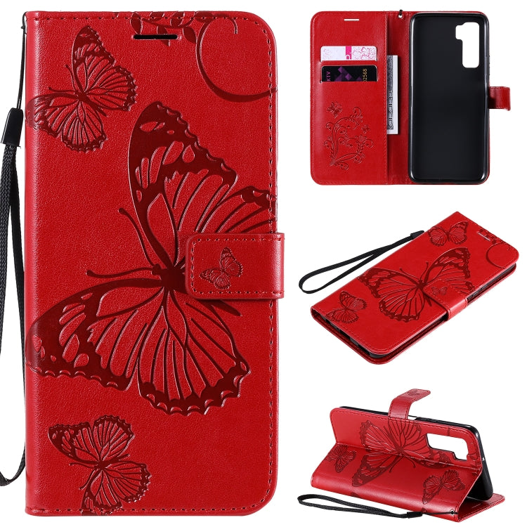 3D Butterflies Embossing Pattern Horizontal Flip Leather Case with Holder & Card Slot & Wallet