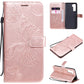 3D Butterflies Embossing Pattern Horizontal Flip Leather Case with Holder & Card Slot & Wallet