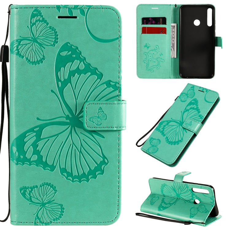 3D Butterflies Embossing Pattern Horizontal Flip Leather Case with Holder & Card Slot & Wallet