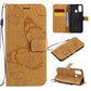 3D Butterflies Embossing Pattern Horizontal Flip Leather Case with Holder & Card Slot & Wallet