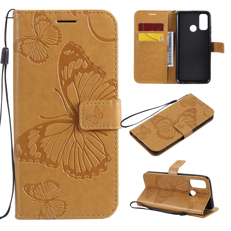 3D Butterflies Embossing Pattern Horizontal Flip Leather Case with Holder & Card Slot & Wallet