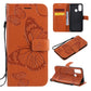 3D Butterflies Embossing Pattern Horizontal Flip Leather Case with Holder & Card Slot & Wallet