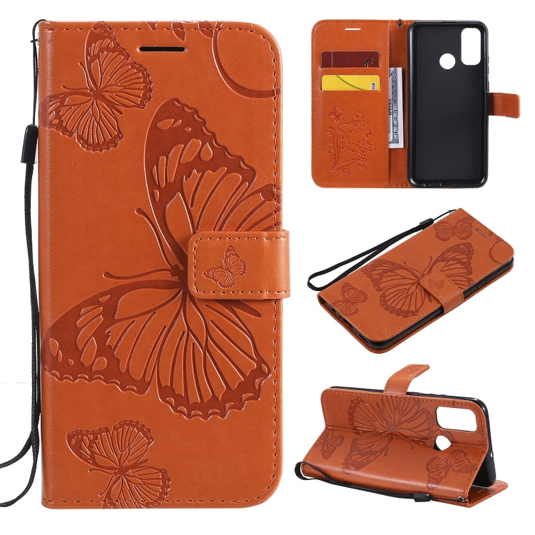 3D Butterflies Embossing Pattern Horizontal Flip Leather Case with Holder & Card Slot & Wallet