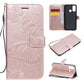 3D Butterflies Embossing Pattern Horizontal Flip Leather Case with Holder & Card Slot & Wallet