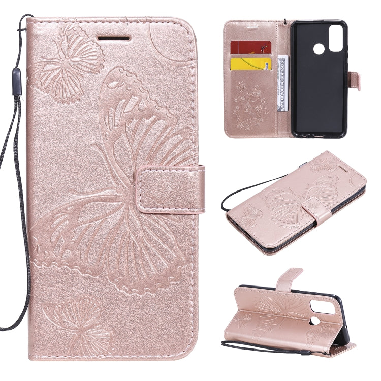 3D Butterflies Embossing Pattern Horizontal Flip Leather Case with Holder & Card Slot & Wallet