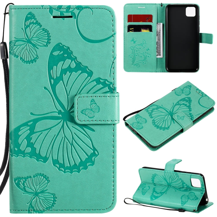 3D Butterflies Embossing Pattern Horizontal Flip Leather Case with Holder & Card Slot & Wallet