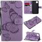 3D Butterflies Embossing Pattern Horizontal Flip Leather Case with Holder & Card Slot & Wallet
